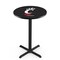 Holland Bar Stool Co 42" Blk Wrinkle Cincinnati Pub Table, 36" dia. Top L211B4236Cincin - alternate 1