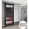 Sartodoors Sturdy Barn Door, Lucia 1299 Matte Black, 6.6FT Rail Hangers Heavy Hardware Set, Modern Solid Pan LUCIA1299BD-B-BLK-3084 - alternate 3