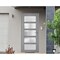 Vdomdoors Front Exterior Prehung FiberGlass Door Frosted Glass / Manux 8002 Grey Ash / Office Commercial and MANUX8002EXD-SS-W36 x H80-LH - alternate 1