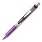 Pentel EnerGel RTX Deluxe Gel Pen, Retractable, Medium 0.7 mm, Violet Ink, Silver/Violet Barrel, 12PK PENBL77V - alternate 2
