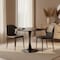 Leisuremod Bristol Round MDF Dining Table - Pedestal Base Kitchen Table, Modern Style BTBL-B27BLMT - alternate 4