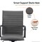 Leisuremod Harris High-Back Faux Leather Swivel Office Chair, Iron Frame HOTBL19GRL - alternate 5