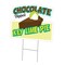 Signmission Chocolate Dipped Key Lime Pie Die Cut Yard & Stake outdoor plastic, 1824 C-DC-1824-DS-Chocolate Dipped Key Lime Pie19 - alternate 1