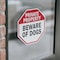 Signmission Private Property Beware of Dogs, 4 inch X 4 inch, Vinyl Decal, 2PK OC-D-2PACK-4-151 - alternate 3