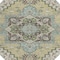 Homeroots 8' Beige Green And Brown Round Oriental Washable Indoor Outdoor Area Rug 600134 - alternate 4