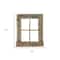 Homeroots 25" X 22" Gray Weathered Wood Window Frame With Planter 380266 - alternate 6