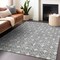 Homeroots 9' X 12' Gray And Light Gray Geometric Washable Indoor Outdoor Area Rug 596037 - alternate 3