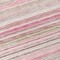 Homeroots 8' Pink Blush And Burgundy Round Striped Washable Indoor Outdoor Area Rug 614823 - alternate 5