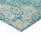 Homeroots 5' X 8' Teal Blue Floral Medallion Washable Indoor Outdoor Area Rug 607855 - alternate 5