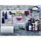 Triton Products 30 pc LocHook Assortment & Hanging Bin System W/ (2) 18" W x 36" H White Steel Square Hole Pegboards LB18-CK - alternate 5