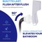 Highcraft Straight Toilet Tank Flush Lever w/Side Mount Toilet Handle Cut-to-Size Arm Fit Most Toilet US53-38D - alternate 3