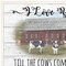 Homeroots I Love You till the Cows Come Home 1 White Framed Print Wall Art 406360 - alternate 2