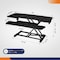 4Dock Standing Desk Riser, 28 in D X 40 in W X Black MT117L-2 - alternate 2