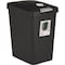 Sterilite 7.5 Gal. Black TouchTop Wastebasket 10439004 - alternate 1