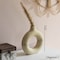 Uniquewise 9-Inch Decorative Large Hollow Ceramic Donut Table Vase - Handmade, Minimalist Boho Style,  QI004733.L - alternate 5