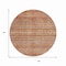 Homeroots 8' Rust Gold And Silver Round Southwestern Washable Indoor Outdoor Area Rug 615976 - alternate 3