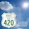 Signmission Route Marker Shield Sign Us 420, 6 Inch X 6 Inch, Plastic Sign SHI-P-6-477 - alternate 5