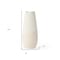 Homeroots 14" Cream Abstract Cylinder Ceramic Table Vase 397589 - alternate 3