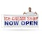 Signmission Ice Cream Shop Now Open, 48 Inch x 120 Inch, Vinyl Banner B-120-30704 - alternate 2