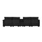 Homeroots 55" Black Fabric Modular USB Sleeper Sofa 568305 - alternate 7