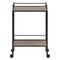 Homeroots Gray and Black Steel Rolling Bar Cart 530447 - alternate 3