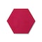 Ghent Hex LINK Powder-Coated Steel Whiteboard, Magnetic, 18'' x 21, Rose HEXS1821RS - alternate 1