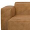 Homeroots 122" Sienna Leather Modular Sofa With Brown Legs 641014 - alternate 4