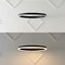 Jonathan Y Baxter 23.5" 1-Light Modern Contemporary Aluminum Integrated LED Hoop Pendant, Black JYL7200B - alternate 2