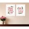 Homeroots Set Of Two Good Tidings and Joy White Framed Print Wall Art, 2PK 408199 - alternate 2