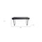 Homeroots 58" Gray And Black Mango Solid Wood Writing Desk With Three Drawers 489186 - alternate 5