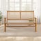Alaterre Furniture Alaterre Weyra Outdoor Loveseat with Wood and Wicker Natural Patio Furniture Design 80-OUTD-WEYRA-BN - alternate 5