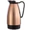 Service Ideas Classic Carafe, Glass Vacuum Insulation, 1 Liter, Copper/Black CGC101CP - alternate 1