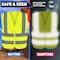 Neiko High Visibility Safety Vest with Reflective Strips, X-Large, Neon Yellow, Zipper Front For Safety 53942A - alternate 2