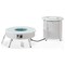 Leisuremod Walbrooke Patio Round Fire Pit and Tank Holder with Slats Design, White WWS-29-24-GL - alternate 1