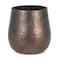 Homeroots 9" Antiqued Brass Aluminum Table Vase 608350 - alternate 1