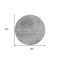 Homeroots 8' Gray Silver And Charcoal Round Abstract Washable Indoor Outdoor Area Rug 582796 - alternate 3