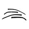Ventshade Rainguards, Aerodynamic Design, Tape-On, Smoke, Acrylic, Set Of 4 94959 - alternate 1