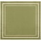 Homeroots 5' Green And Ivory Square Indoor Outdoor Area Rug 545957 - alternate 5