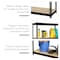 Space Solutions 1000 Riveted Steel Shelving 4-Shelf Unit, 12D x 30W x 48H, Black 22540 - alternate 5