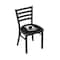 Holland Bar Stool Co BlackLogo Chair, VinylSeat L00418POWMIA - alternate 1