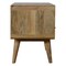 Homeroots 35in Oak Solid Wood Enclosed and Open Storage TV Stand 719183 - alternate 4