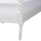 Baxton Studio Caliana Bobbin Four-Poster Platform Bed, Queen, White 264-14396-ZORO - alternate 5