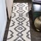 Jonathan Y Deia Moroccan Style Diamond Shag White/Gray 2 ft. x 8 ft. Runner Rug MOH401A-28 - alternate 1