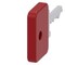 Siemens Key for key-operated switch O.M.R., lock number 73037, red 3SU1950-0FK20-0AA0-ZY19 - alternate 1
