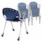 Regency Rico Classroom Training Mobile Stack Chair with Arms - Navy Blue, 11PK K306-NV-11PK - alternate 3
