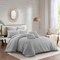 Homeroots Gray King Polyester 220 Thread Count Washable Duvet Cover Set 529043 - alternate 7