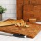 Megachef 3 Piece Bamboo Checkered Pattern Cutting Board Set with Storage Holder 750123804M - alternate 2