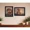 Homeroots Set Of Two Red Bowl or Bittersweet Basket 2 Black Framed Print Wall Art, 2PK 405998 - alternate 3