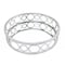 Homeroots 14in Silver Round Metal Geometric Vanity Tray 274454 - alternate 3
