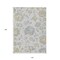 Homeroots 10' X 14' Silver Gray And Gold Floral Washable Indoor Outdoor Area Rug 589505 - alternate 5